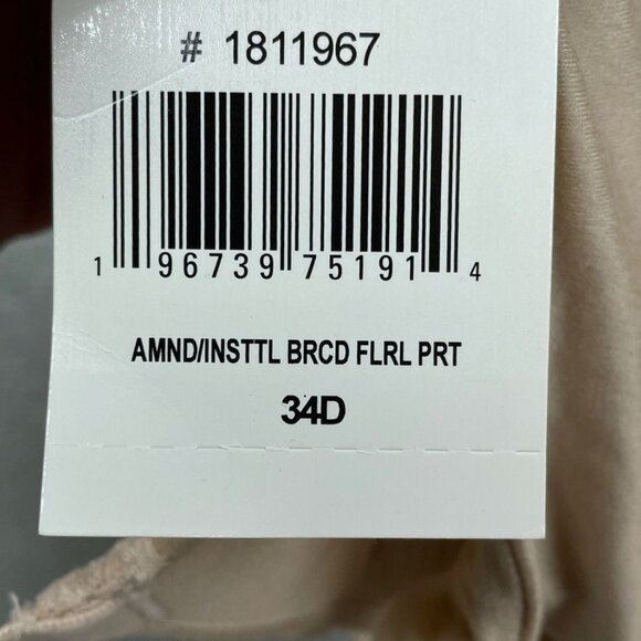 2 Maidenform Comfort Devotion Floral Print Bras 34D Lace Nylon Blend d0057 - Picture 2 of 5